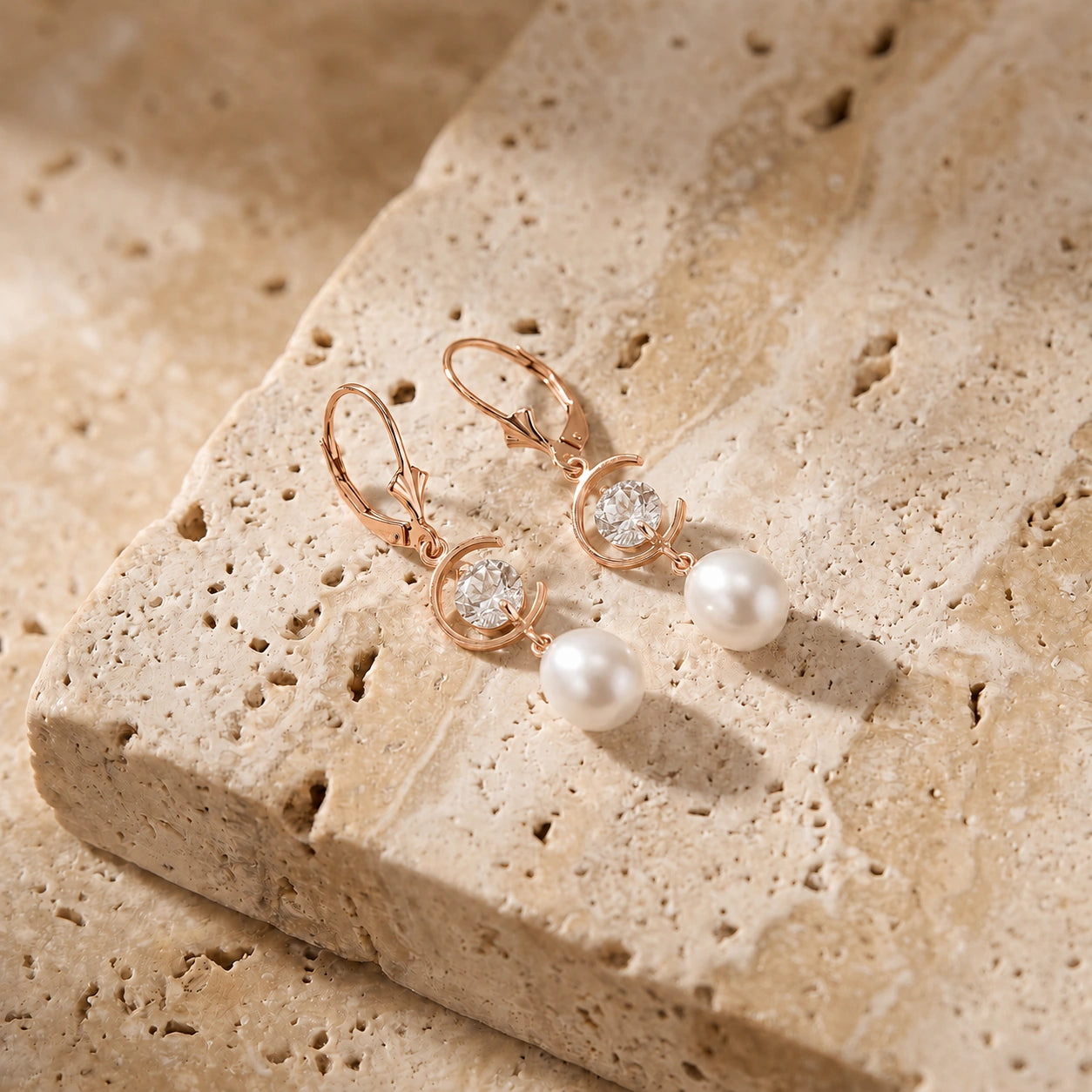 Rose Gold Pearl & Diamond — Mariaarmida