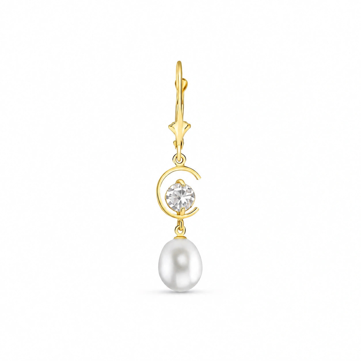 Yellow Gold Pearl & Diamond — Mariaarmida