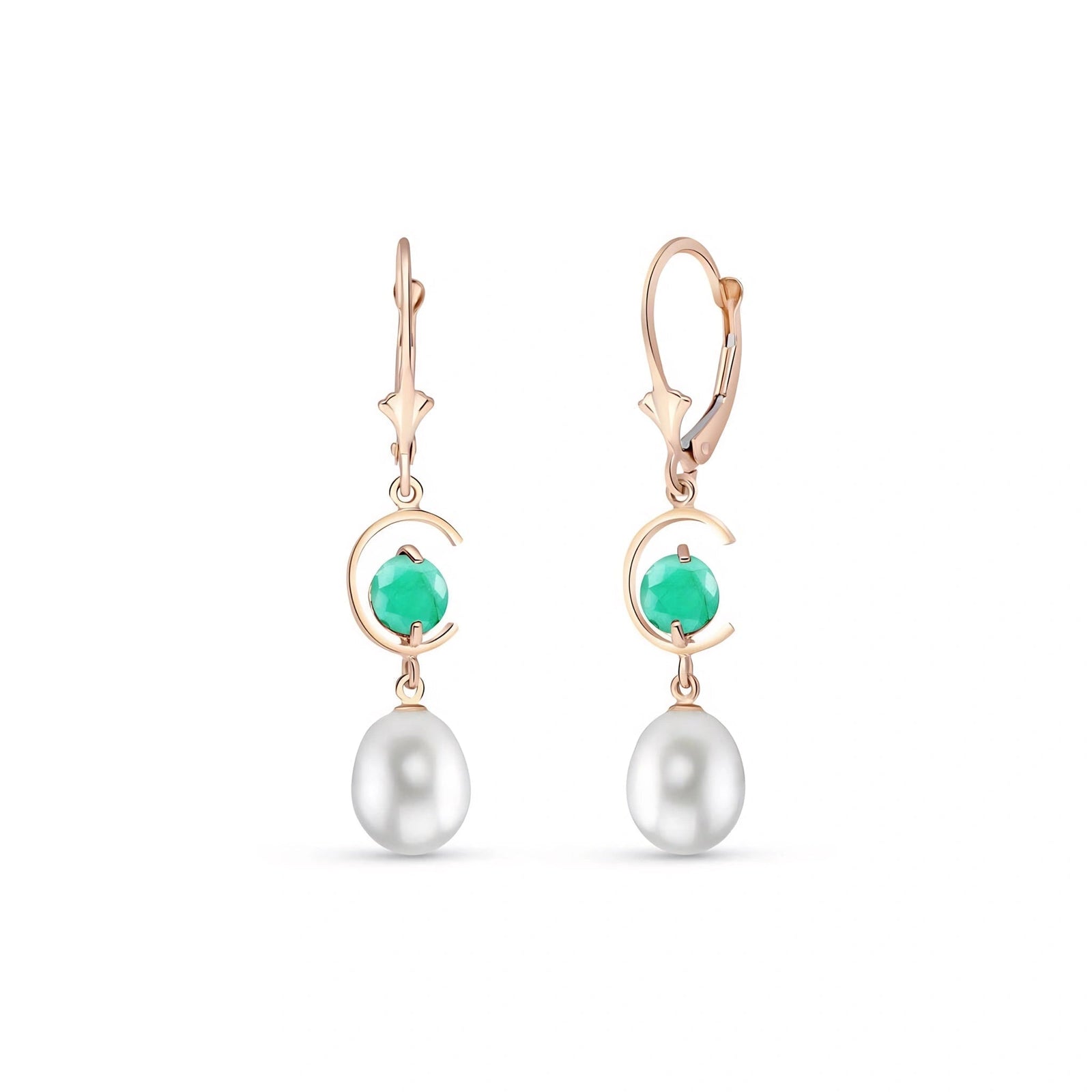 Rose Gold Pearl & Emerald — Mariaarmida