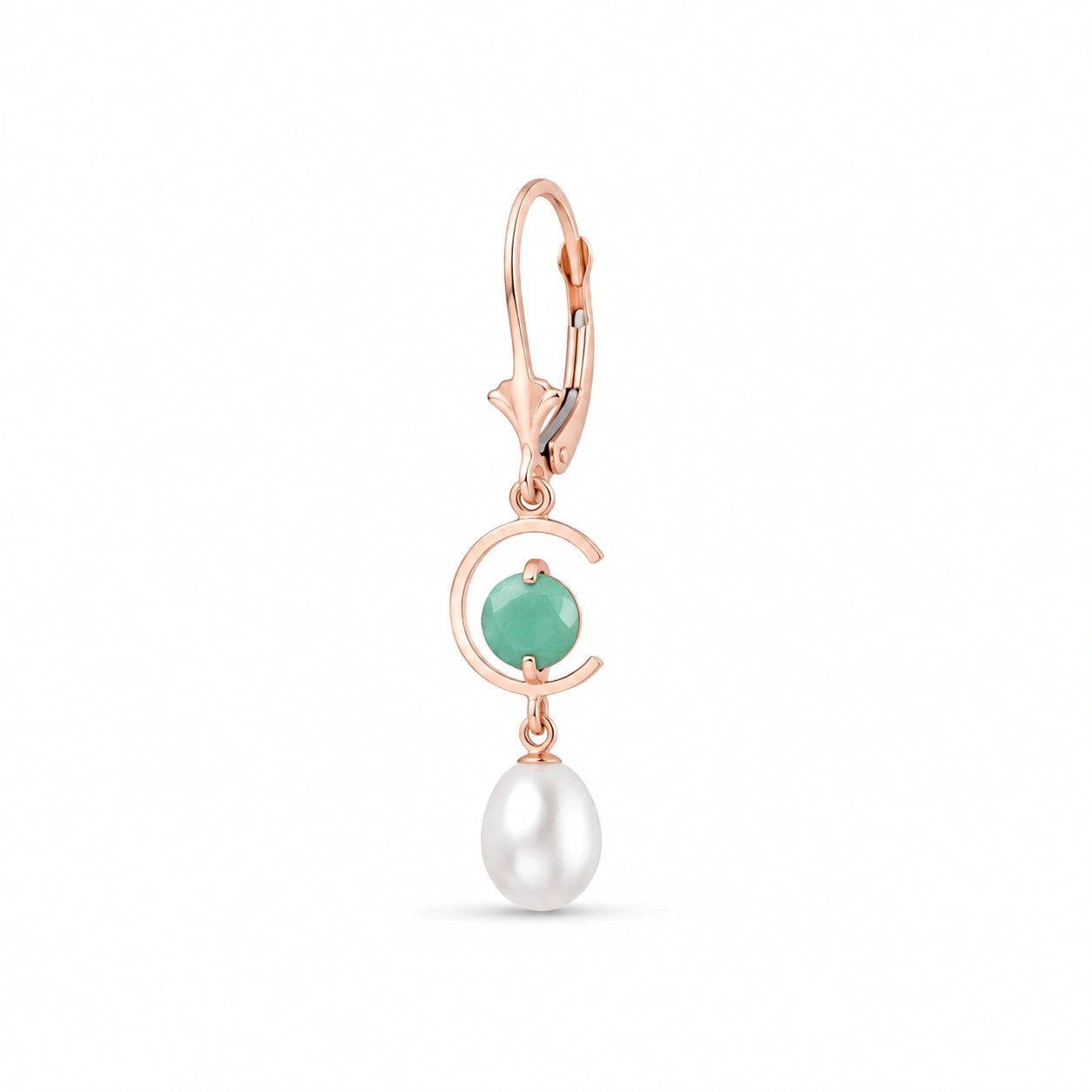 Rose Gold Pearl & Emerald — Mariaarmida
