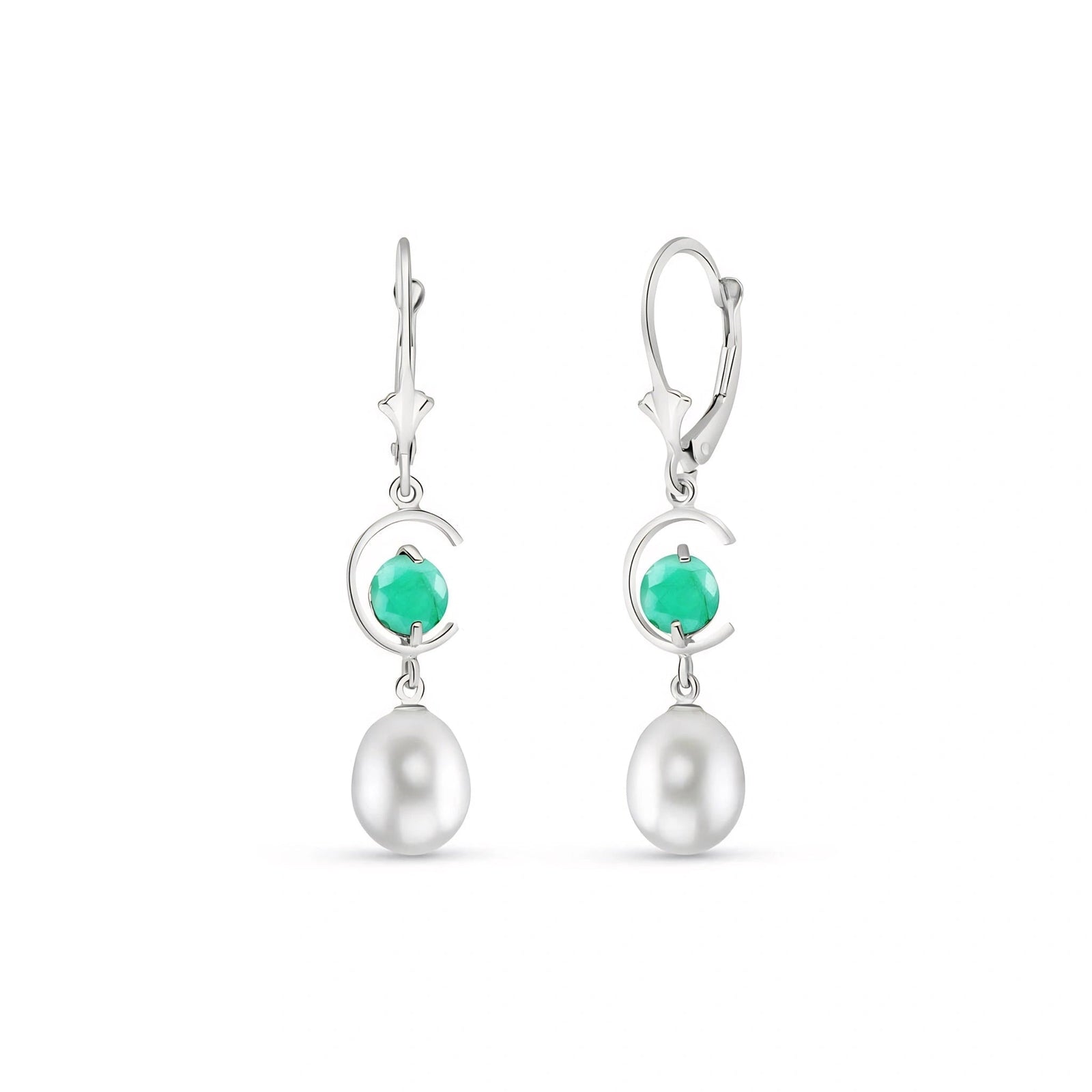 White Gold Pearl & Emerald — Mariaarmida