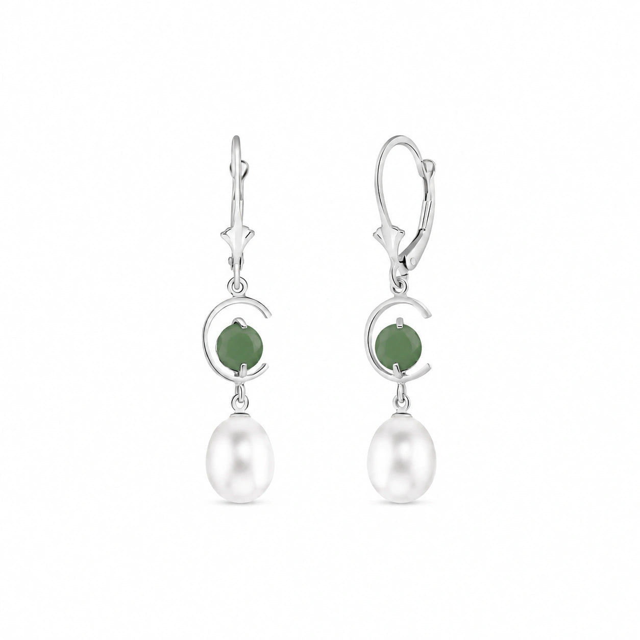 White Gold Pearl & Emerald — Mariaarmida