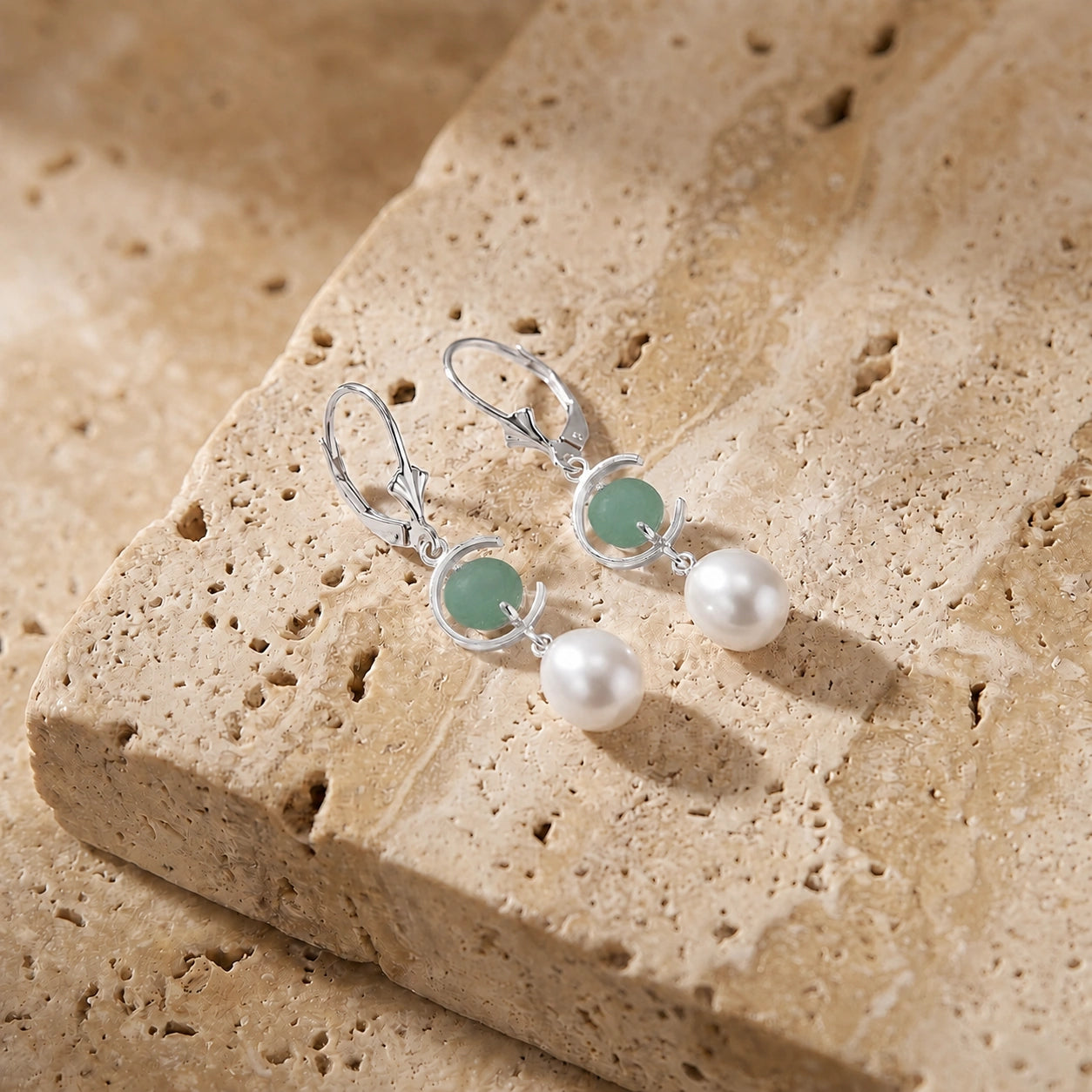 White Gold Pearl & Emerald — Mariaarmida