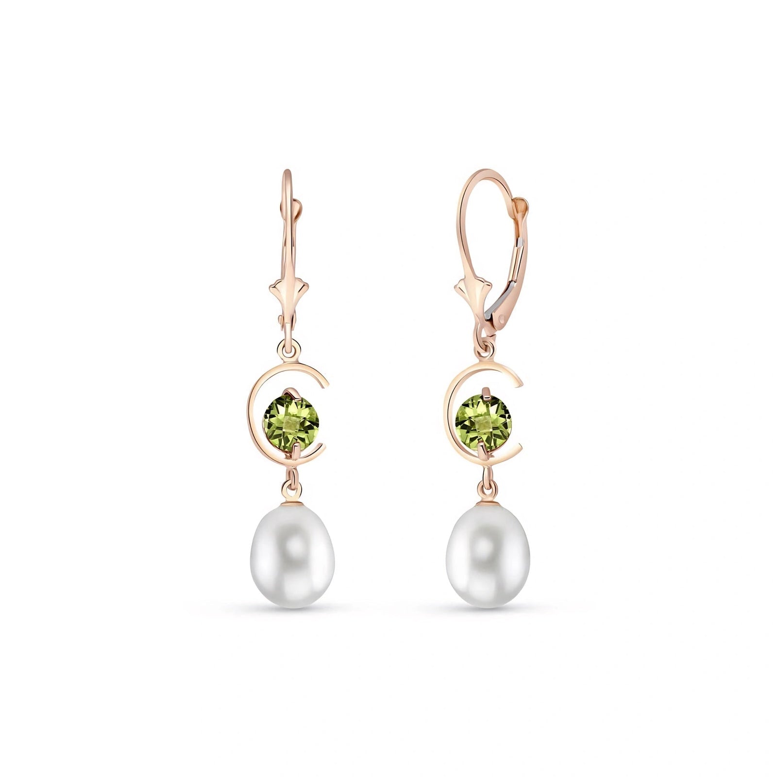 Rose Gold Pearl & Peridot — Mariaarmida