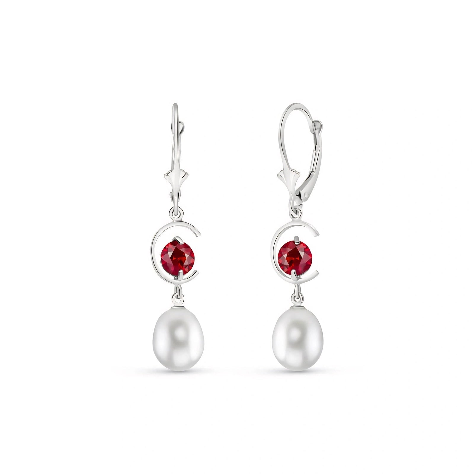 White Gold Pearl & Ruby — Mariaarmida
