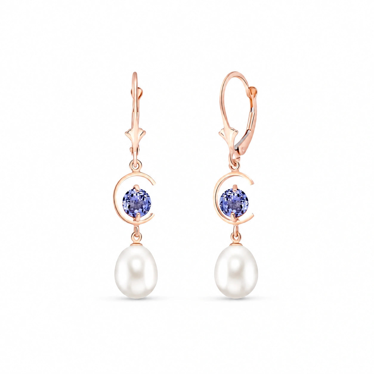 Rose Gold Pearl & Tanzanite — Mariaarmida
