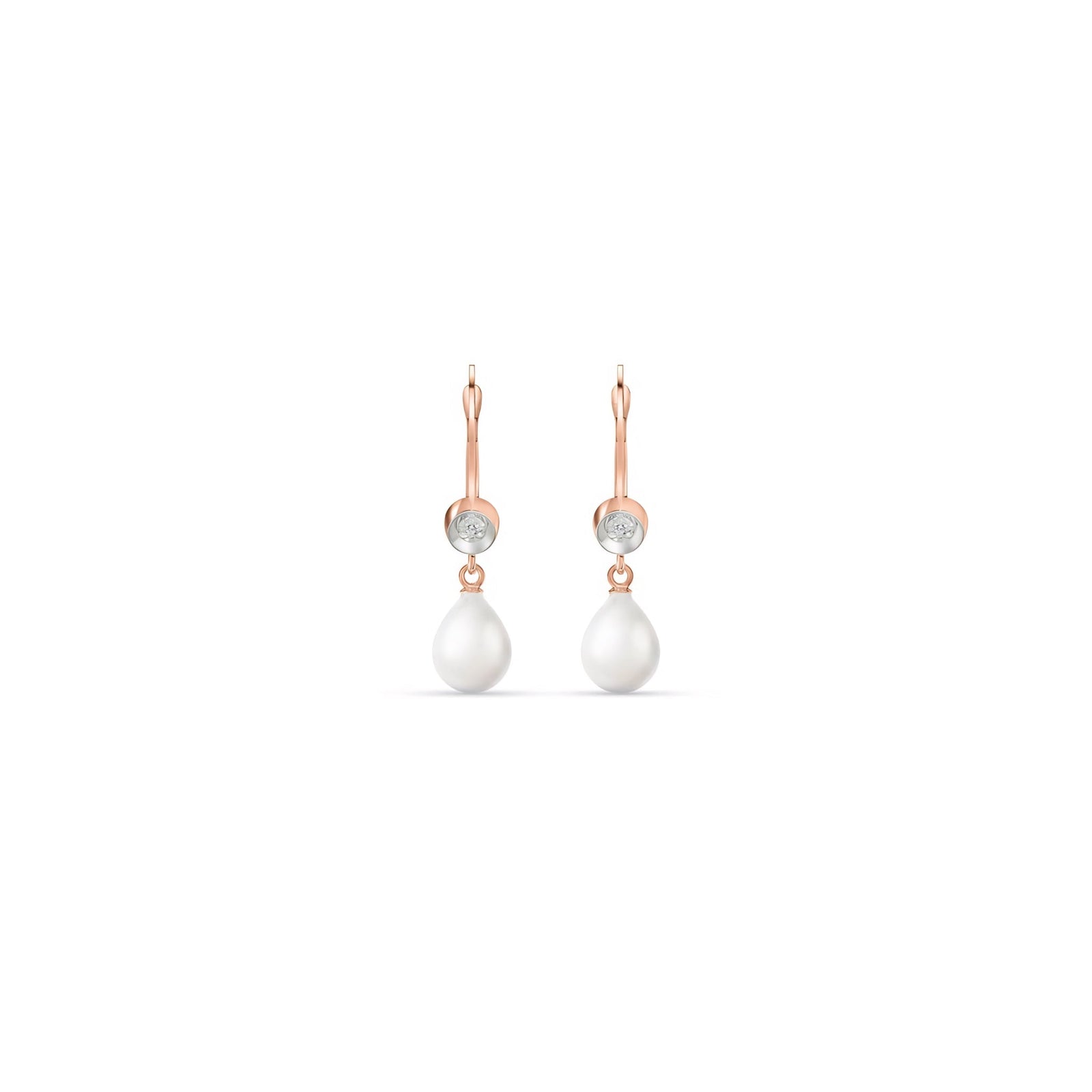 Rose Gold Earrings Citrine 10K — Giuseppina