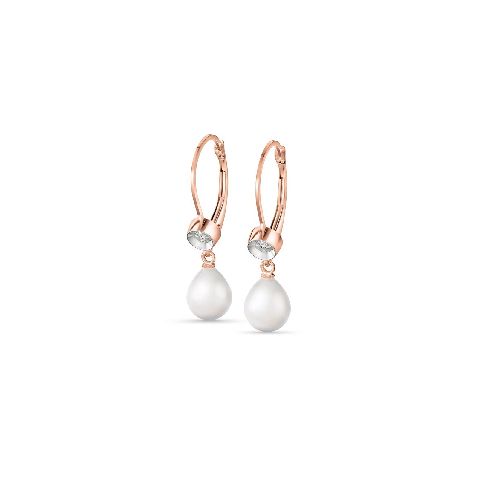 Rose Gold Earrings Citrine 10K — Giuseppina