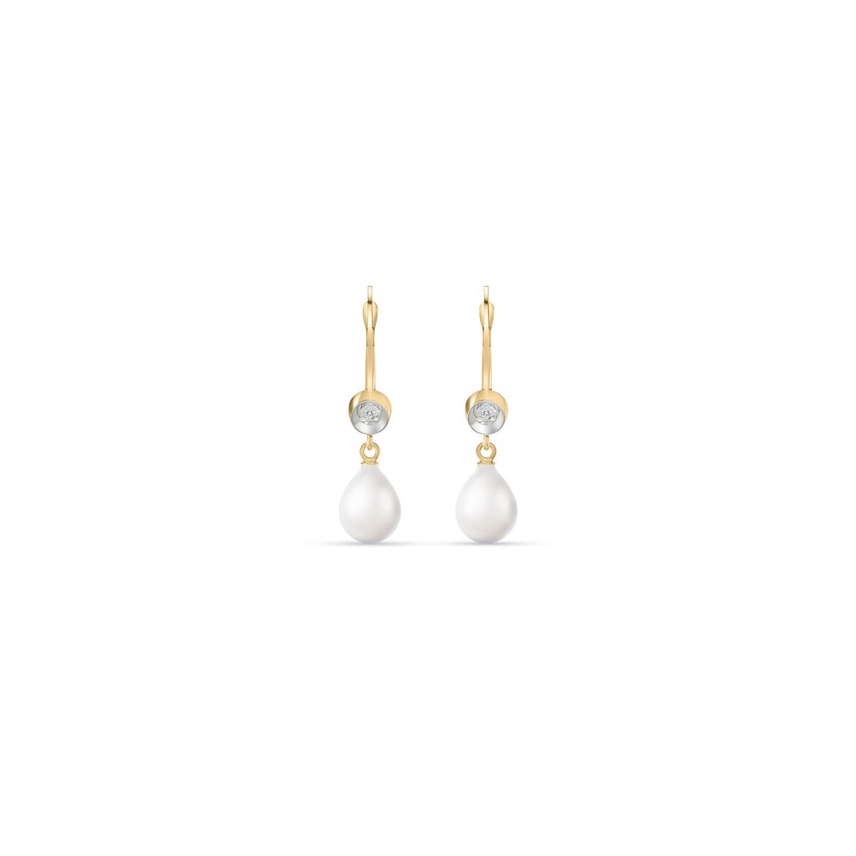 Yellow Gold Earrings Citrine 10K — Giuseppina