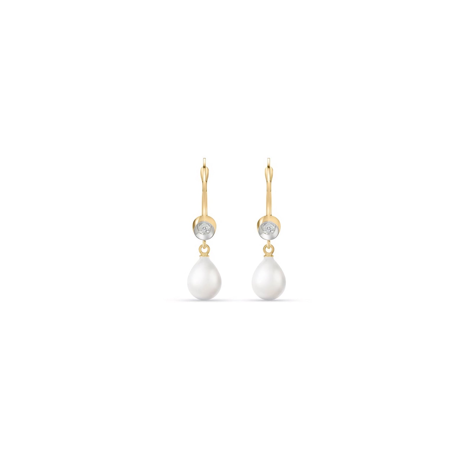 Yellow Gold Earrings Citrine 10K — Giuseppina