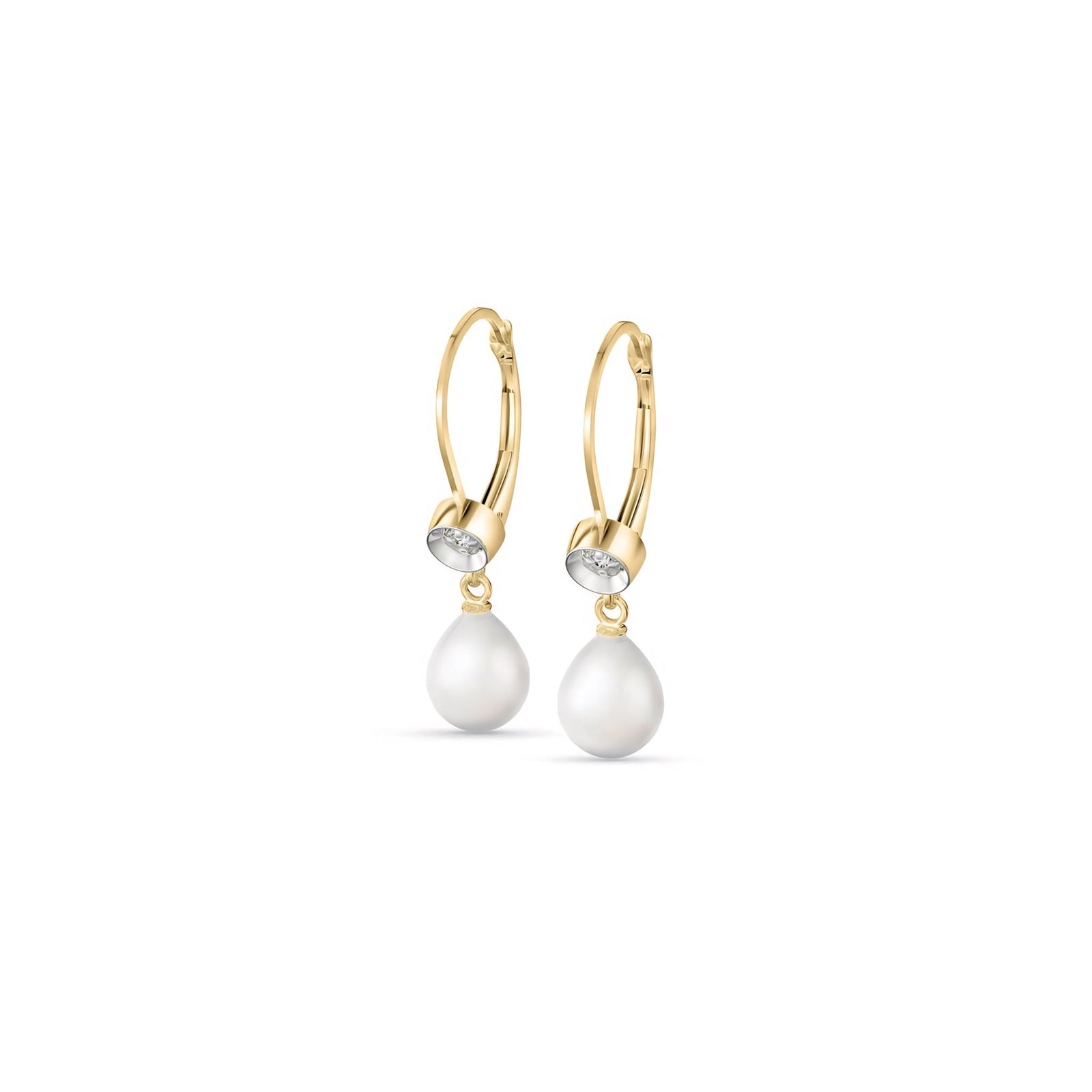 Yellow Gold Earrings Citrine 10K — Giuseppina
