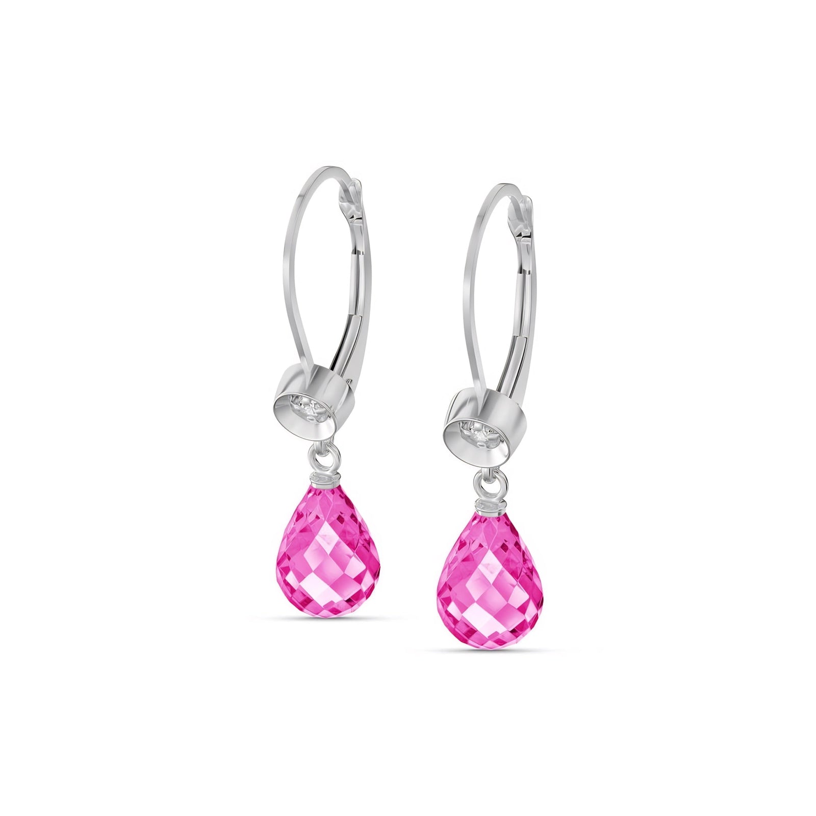 White Gold Earrings Pearl 10K — Giuseppina