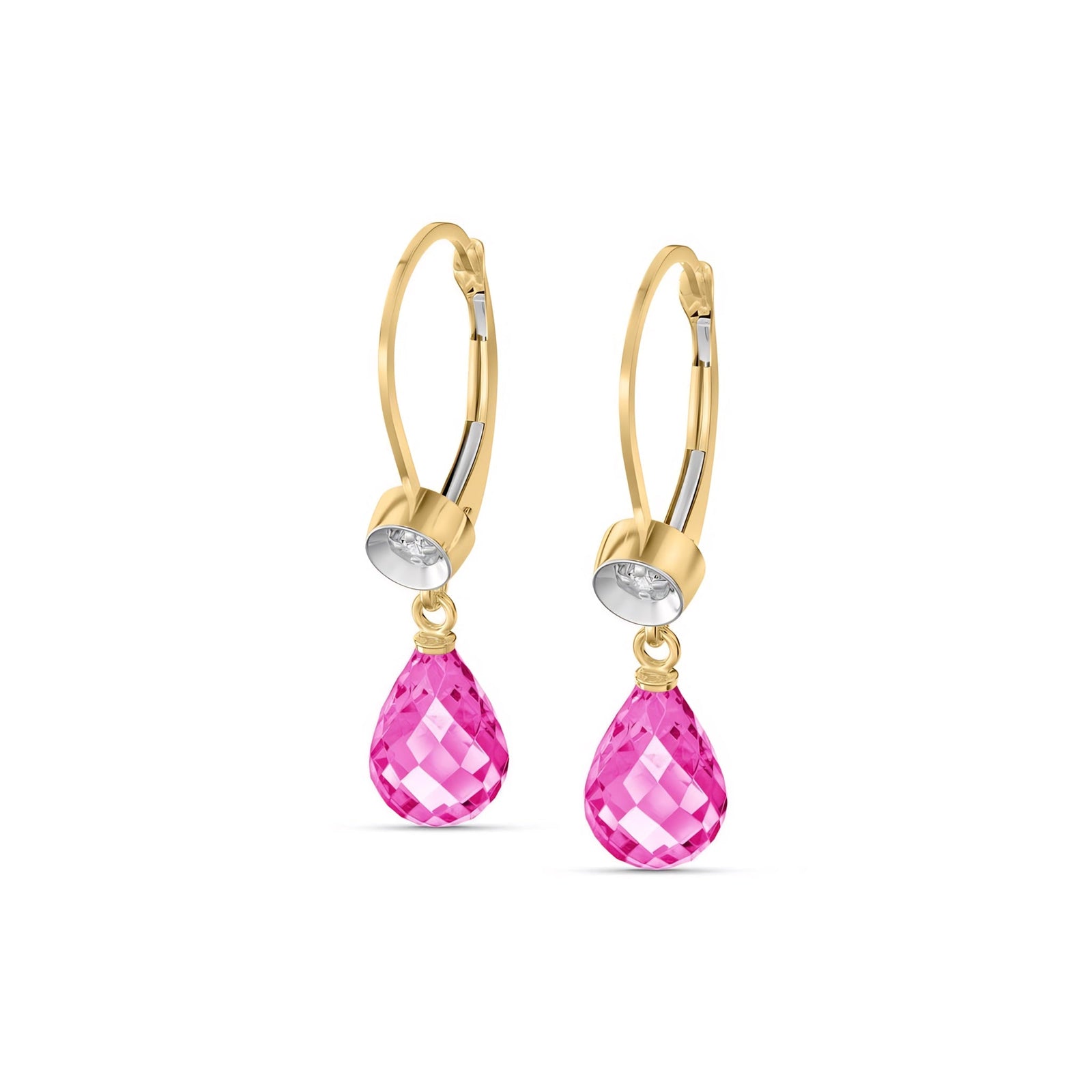 Yellow Gold Earrings Pearl 10K — Giuseppina