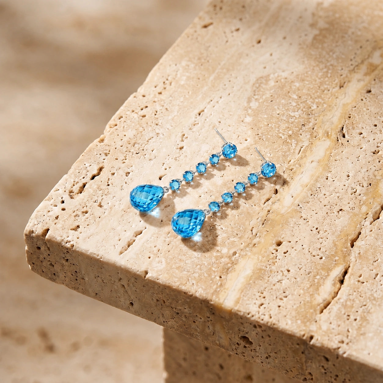 White Gold Blue Topaz — Mariaassunta