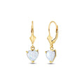 Yellow Gold Earrings Opal — Perla