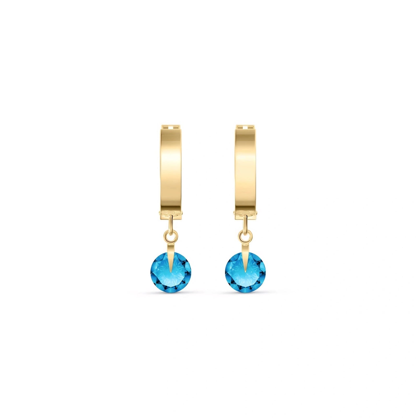 Yellow Gold Blue Topaz — Mariaazzurra