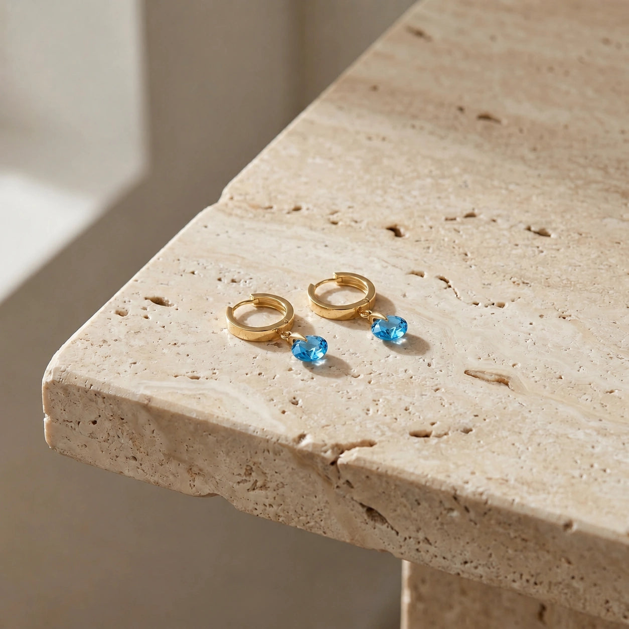 Yellow Gold Blue Topaz — Mariaazzurra