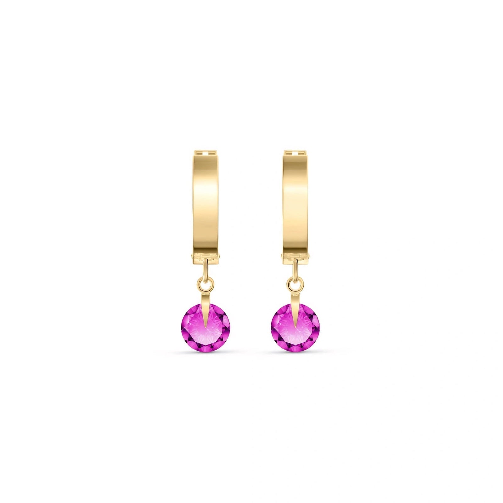 Yellow Gold Pink Topaz — Mariaazzurra
