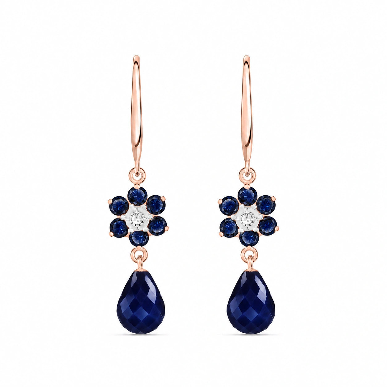 Rose Gold Diamond & Sapphire — Mariabattistina