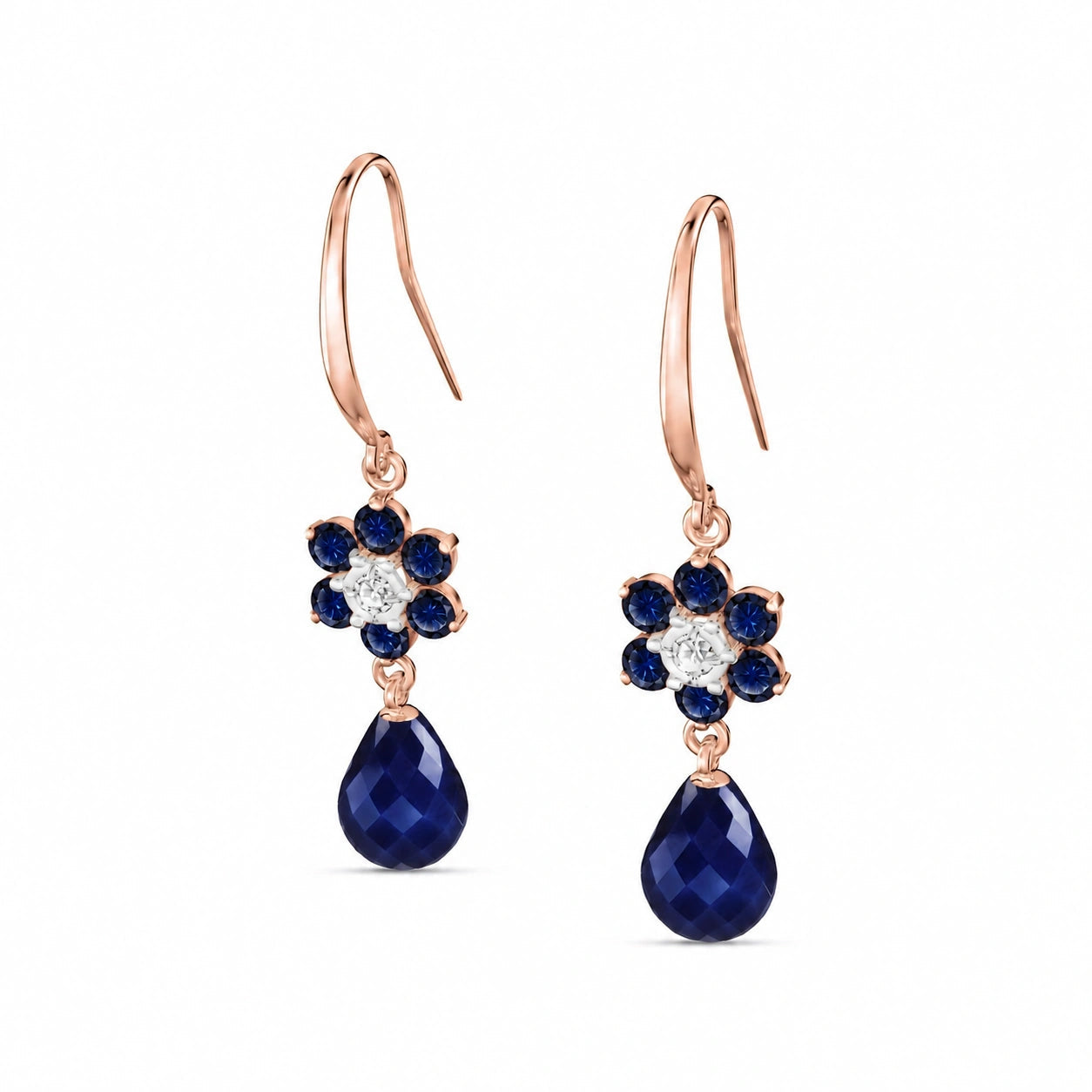Rose Gold Diamond & Sapphire — Mariabattistina
