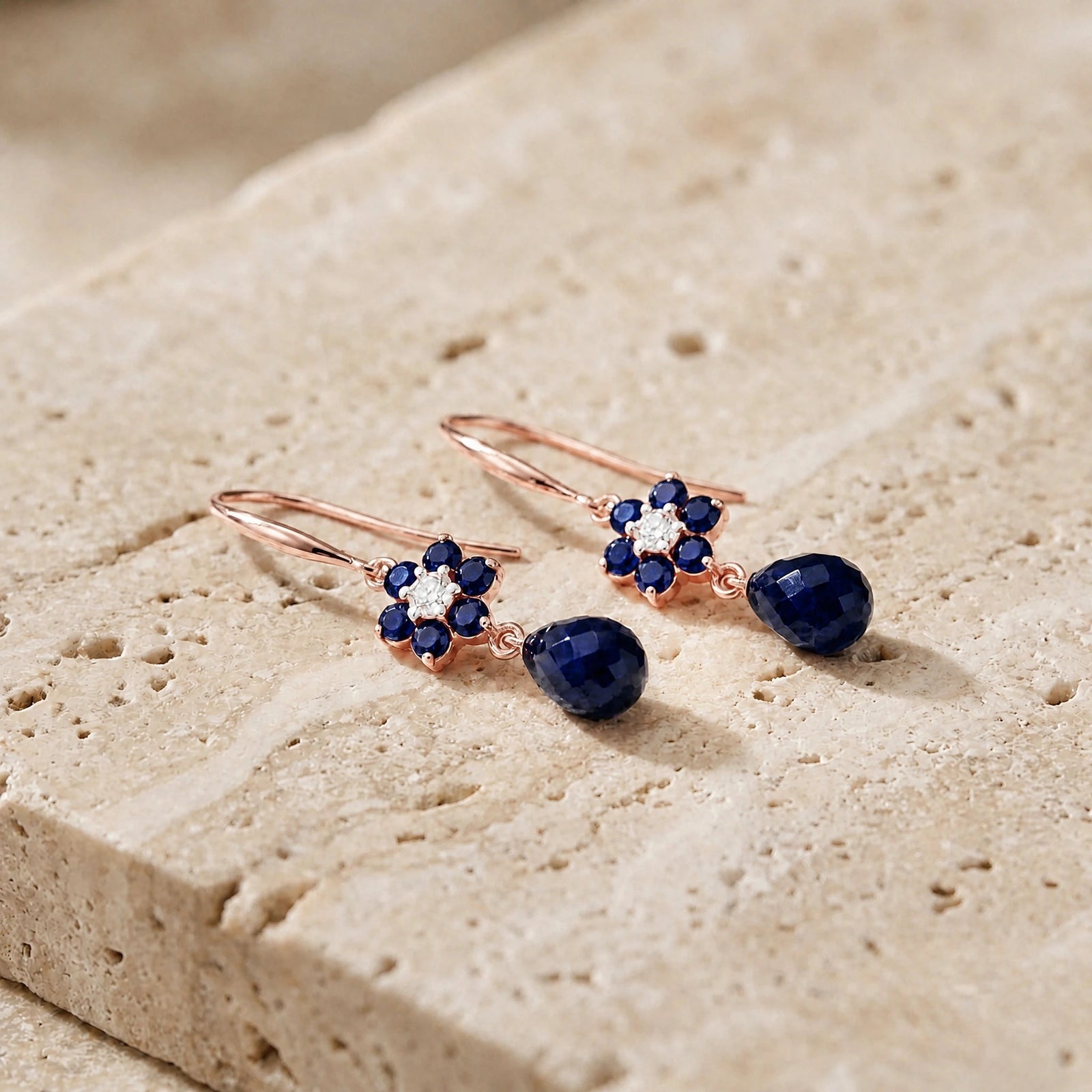 Rose Gold Diamond & Sapphire — Mariabattistina