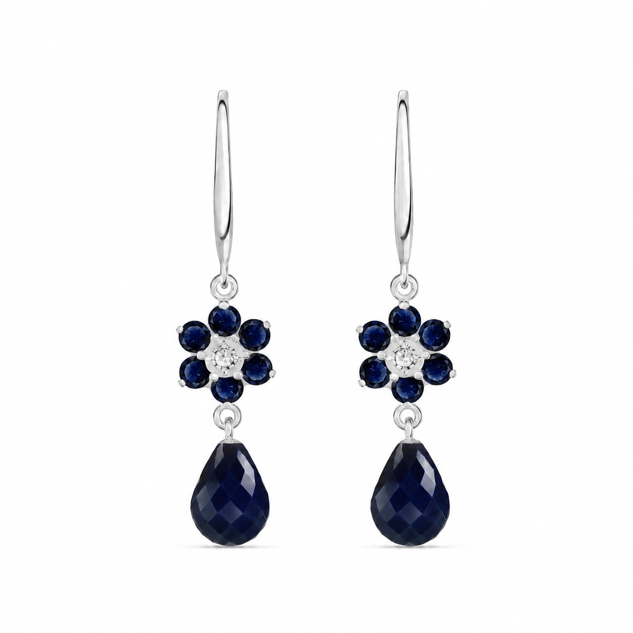 White Gold Diamond & Sapphire — Mariabattistina