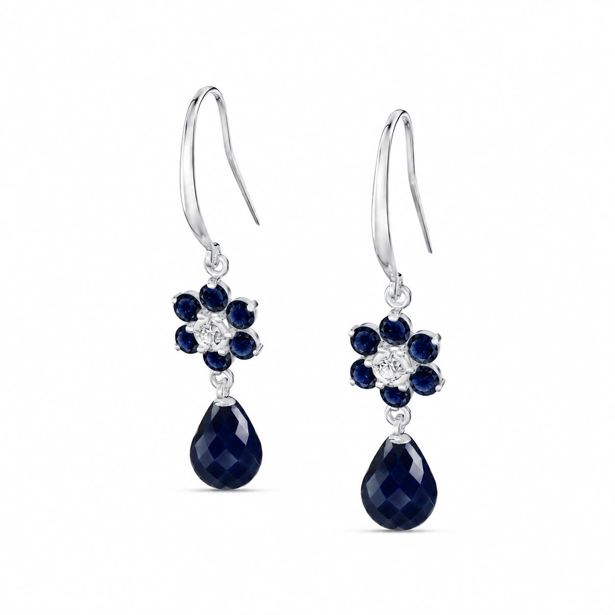 White Gold Diamond & Sapphire — Mariabattistina