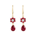Yellow Gold Belle Earrings Amethyst 10K — Giulia