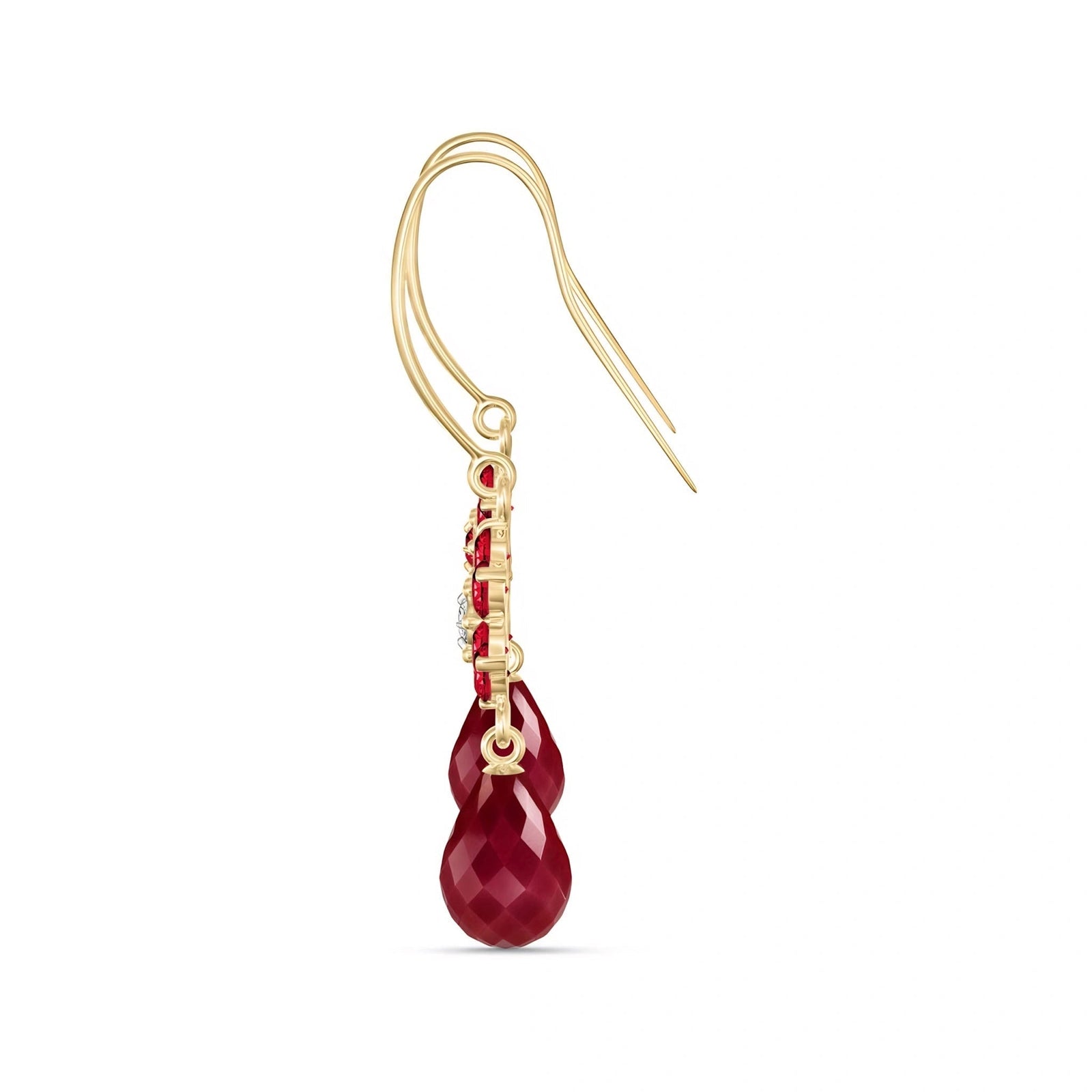 Yellow Gold Belle Earrings Amethyst 10K — Giulia