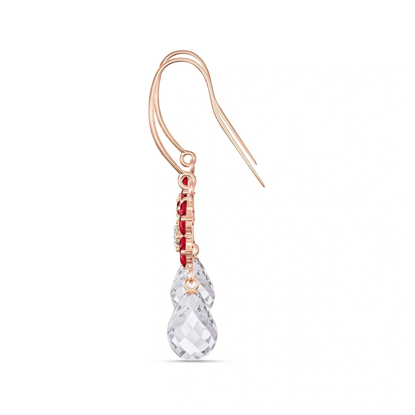 Rose Gold Belle Earrings Ruby 10K — Giulia