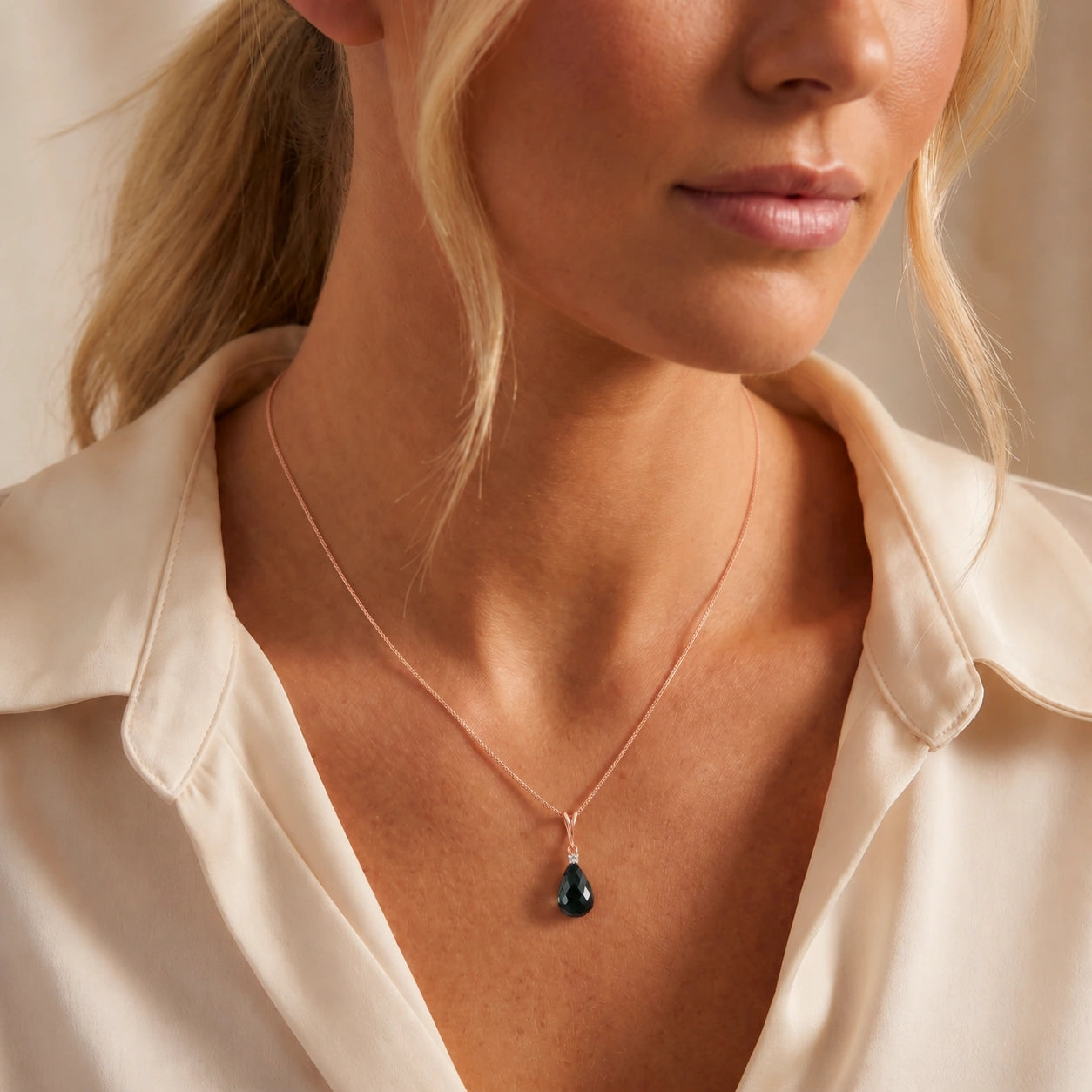 Rose Gold Diamond & Emerald — Mariabella