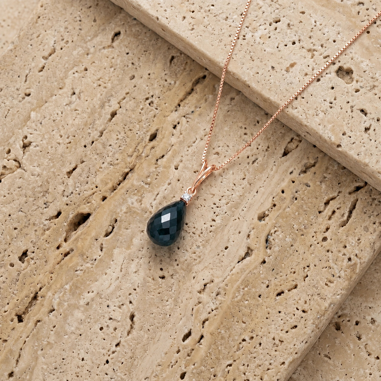 Rose Gold Diamond & Emerald — Mariabella