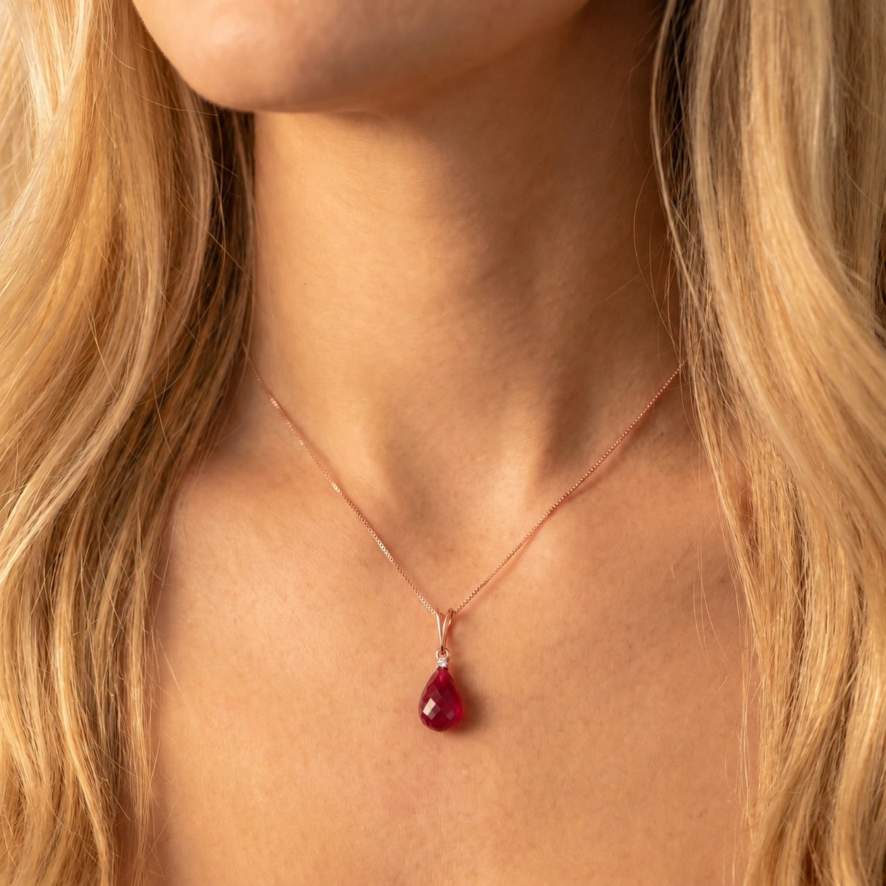 Rose Gold Diamond & Ruby — Mariabella