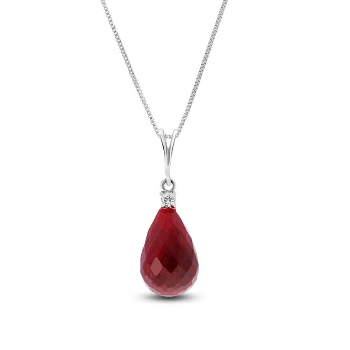 White Gold Diamond & Ruby — Mariabella