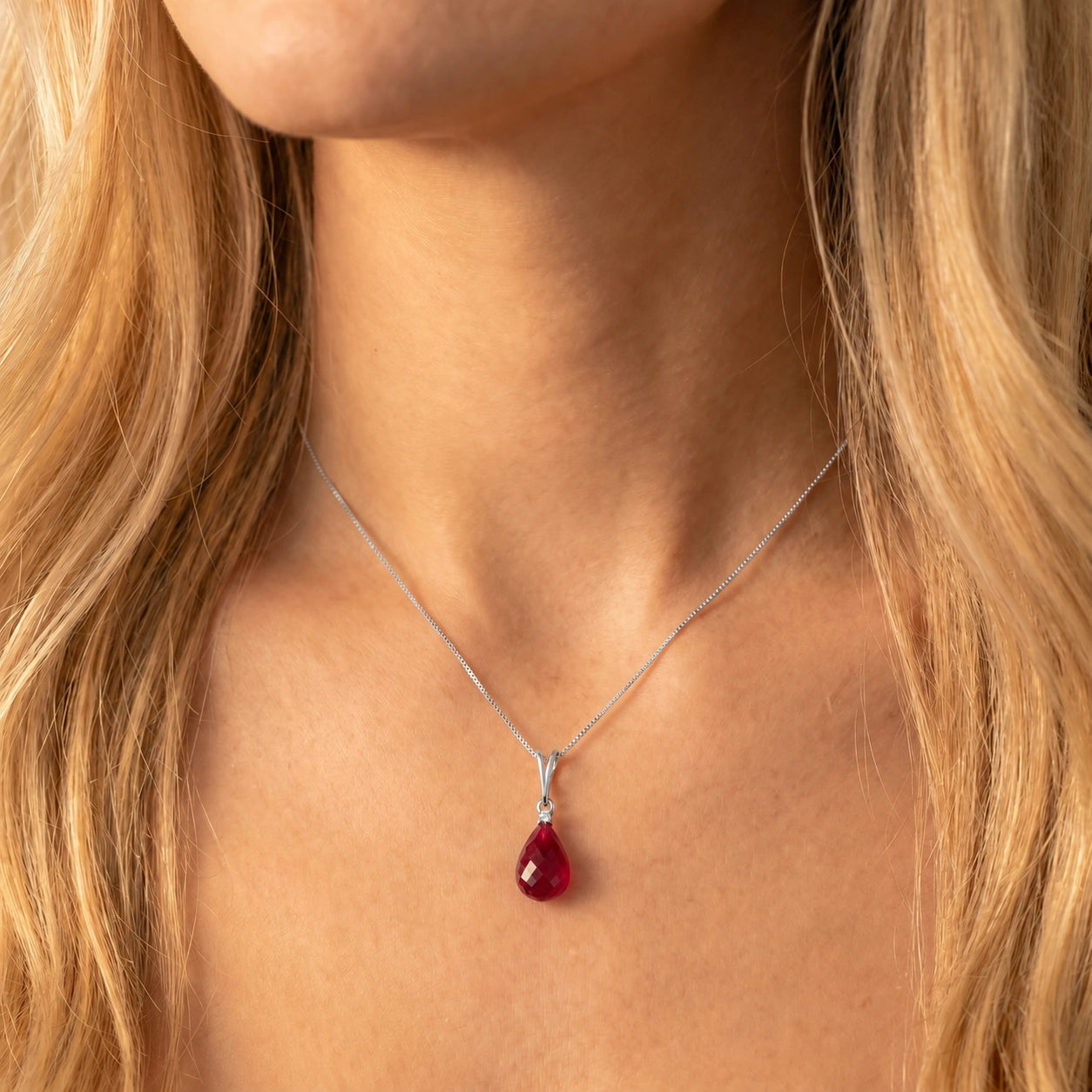 White Gold Diamond & Ruby — Mariabella
