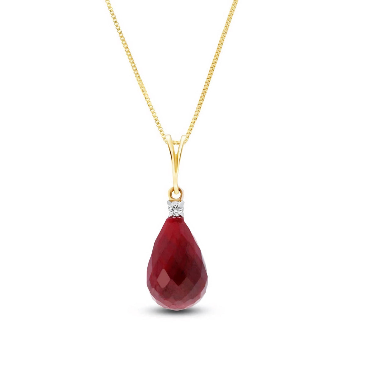Yellow Gold Diamond & Ruby — Mariabella