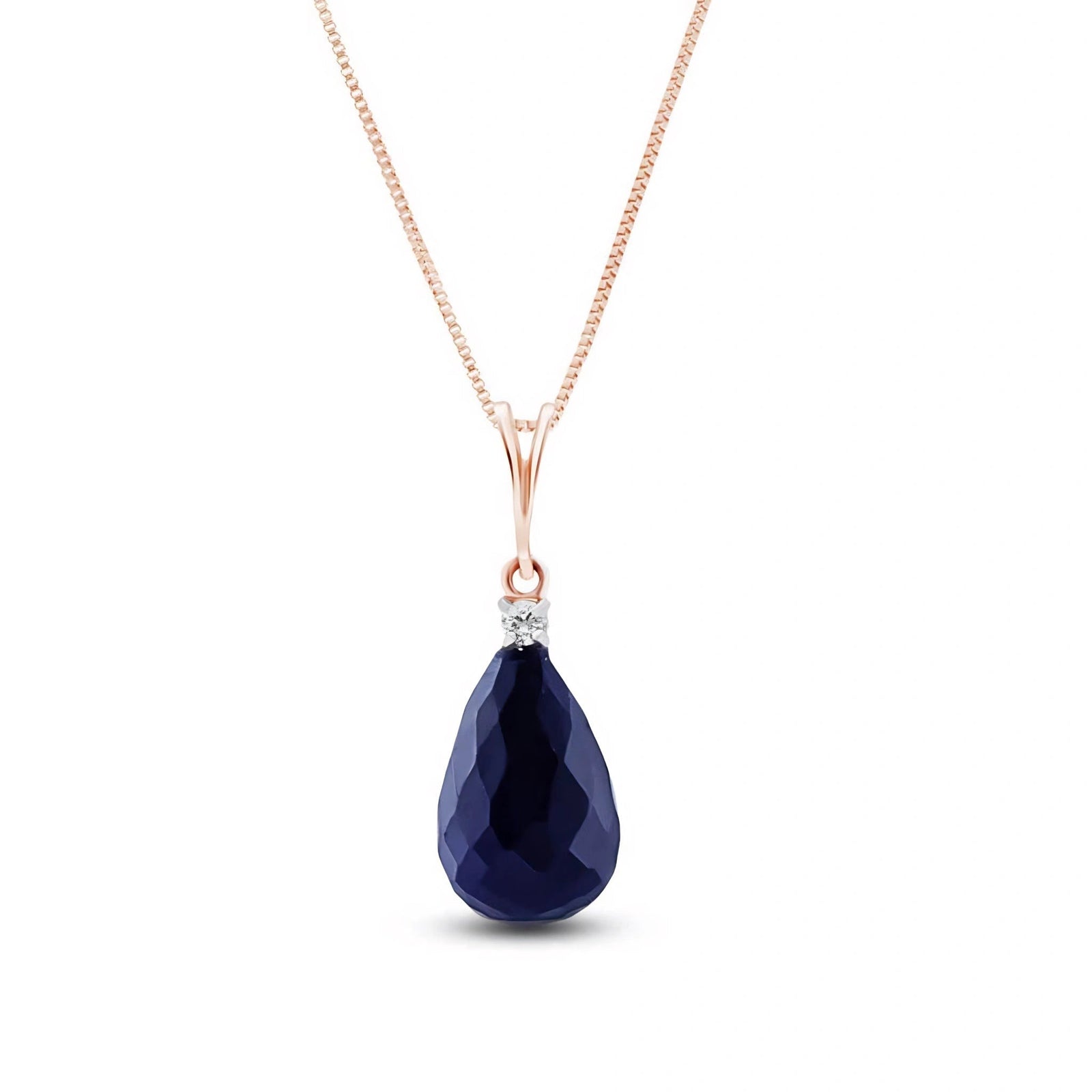 Rose Gold Sapphire & Diamond — Mariabella