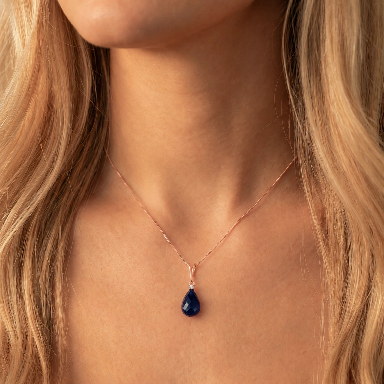Rose Gold Sapphire & Diamond — Mariabella