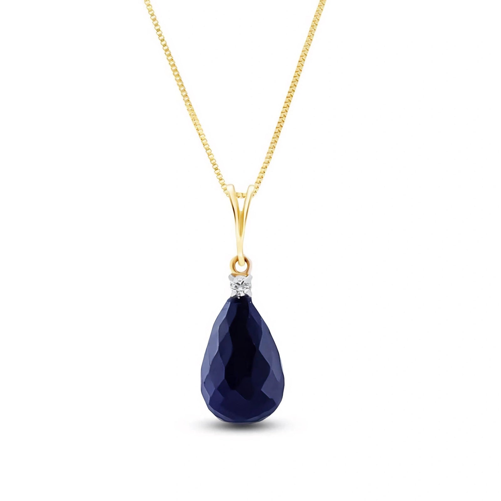Yellow Gold Sapphire & Diamond — Mariabella