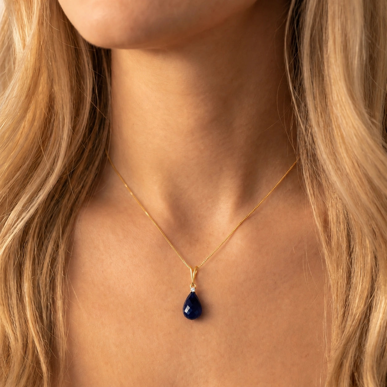 Yellow Gold Sapphire & Diamond — Mariabella