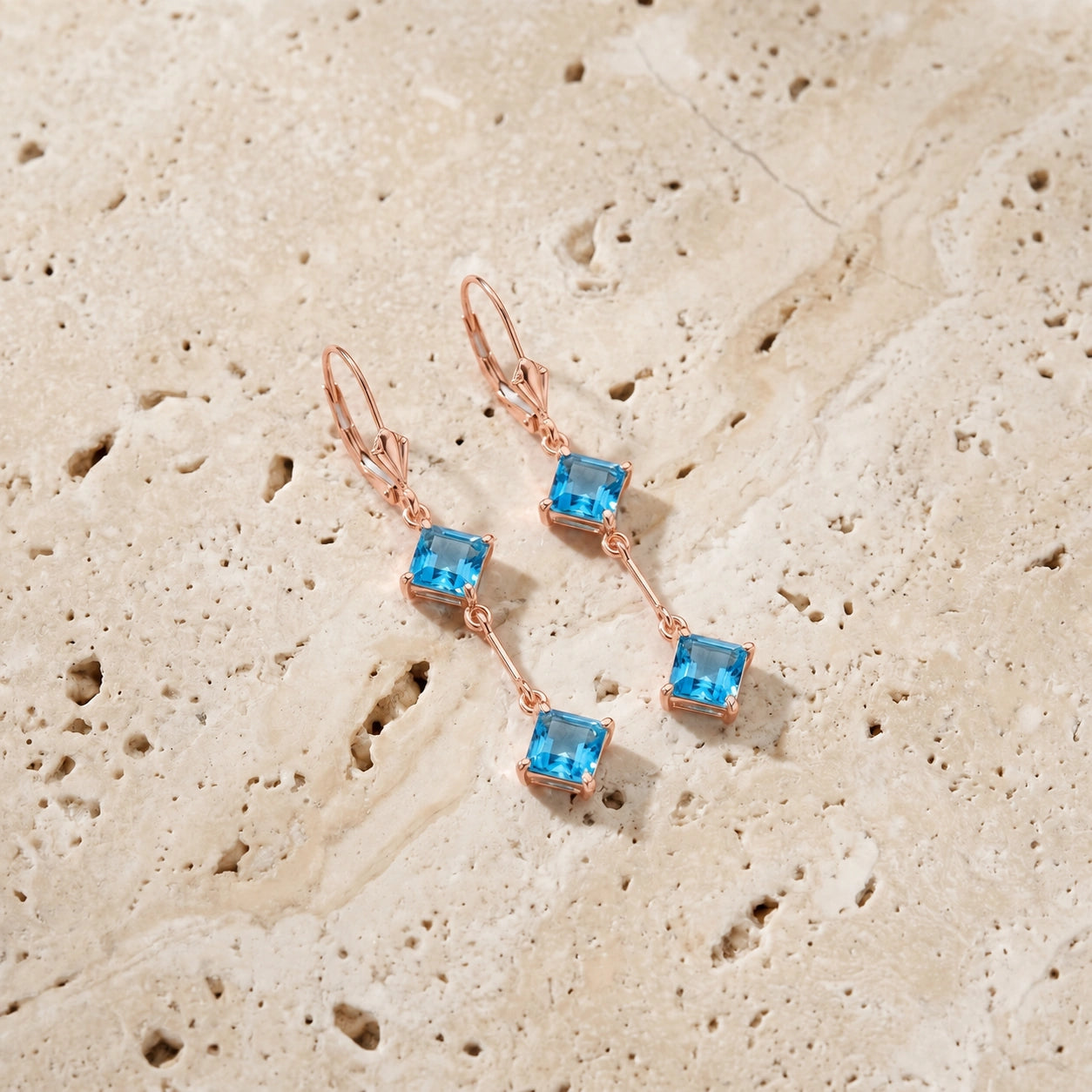 Rose Gold Blue Topaz — Mariaberenice