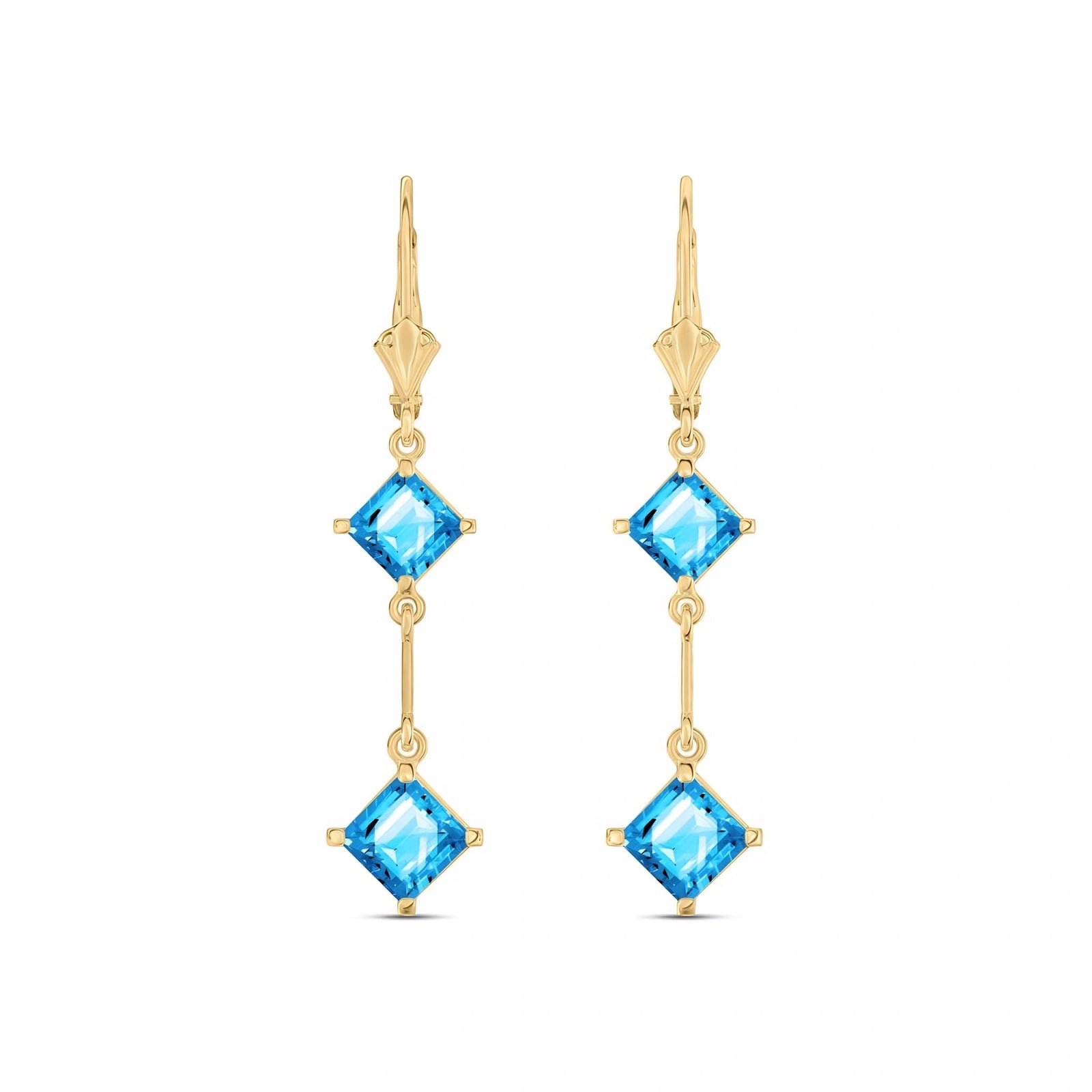 Yellow Gold Blue Topaz — Mariaberenice