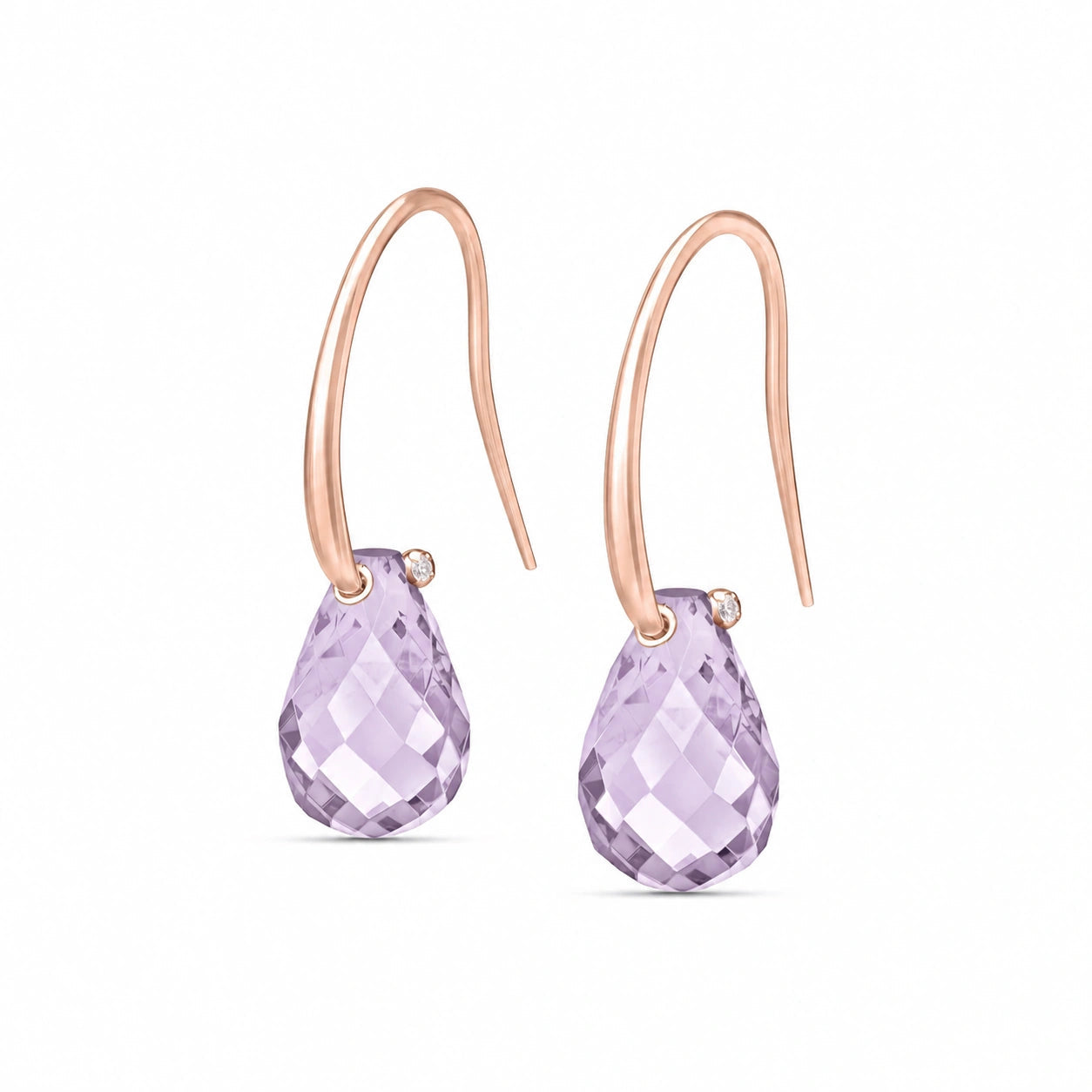 Rose Gold Amethyst & Diamond — Mariabernarda