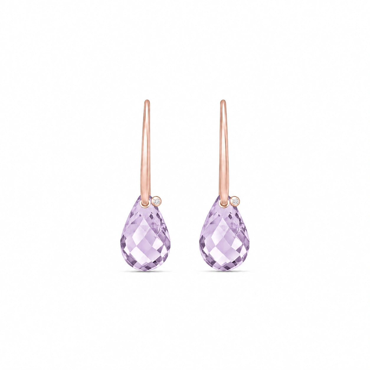 Rose Gold Amethyst & Diamond — Mariabernarda