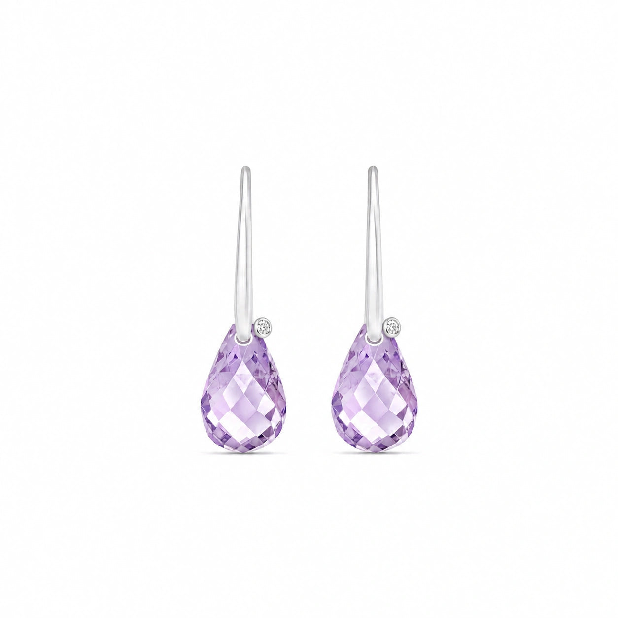 White Gold Amethyst & Diamond — Mariabernarda