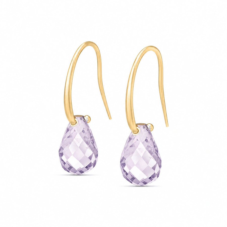 Yellow Gold Amethyst & Diamond — Mariabernarda