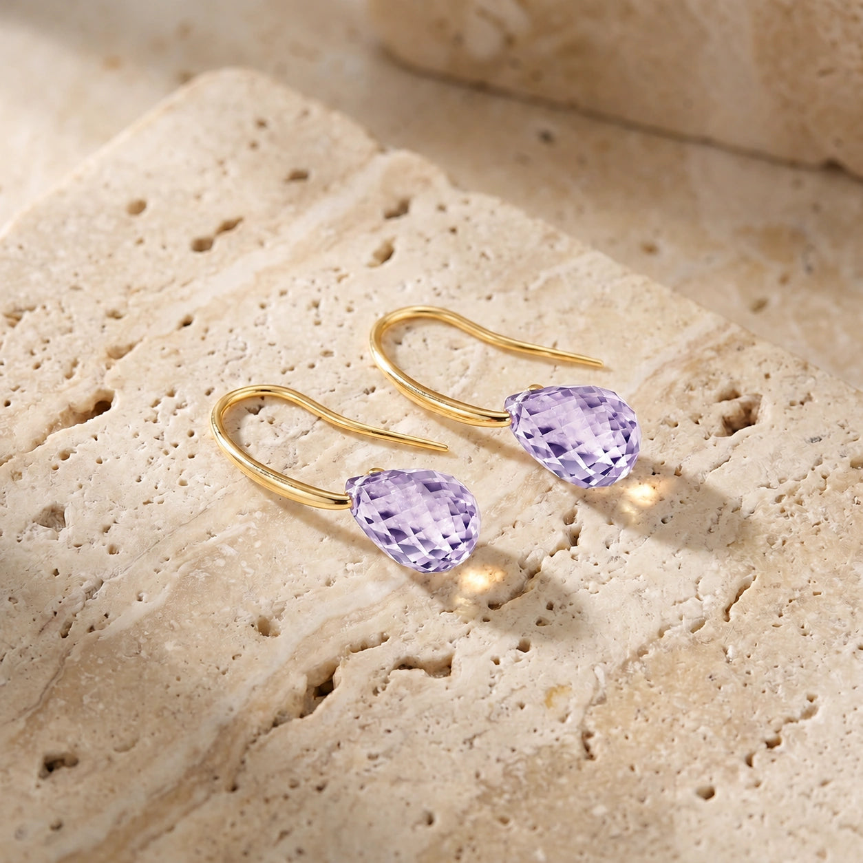 Yellow Gold Amethyst & Diamond — Mariabernarda