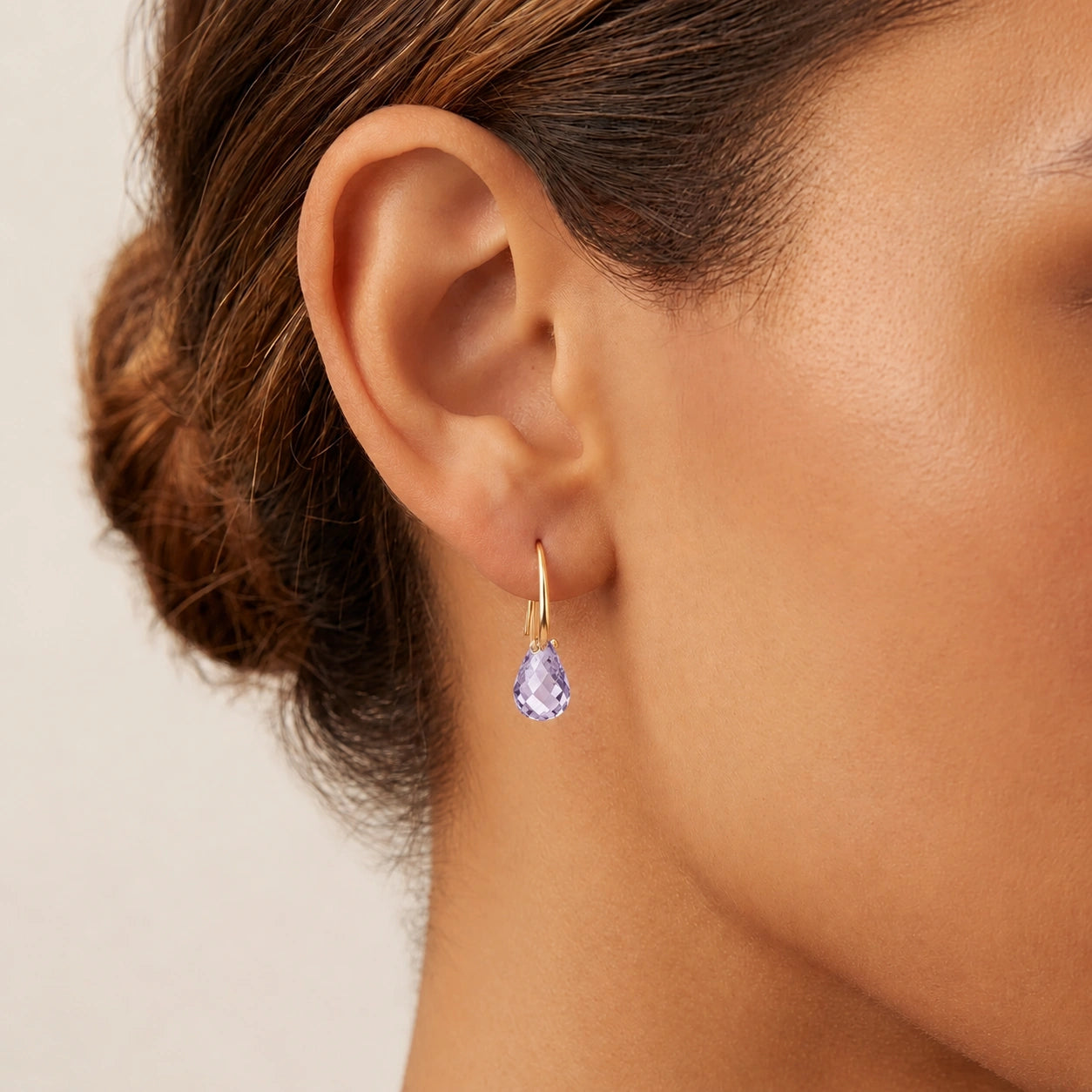 Yellow Gold Amethyst & Diamond — Mariabernarda