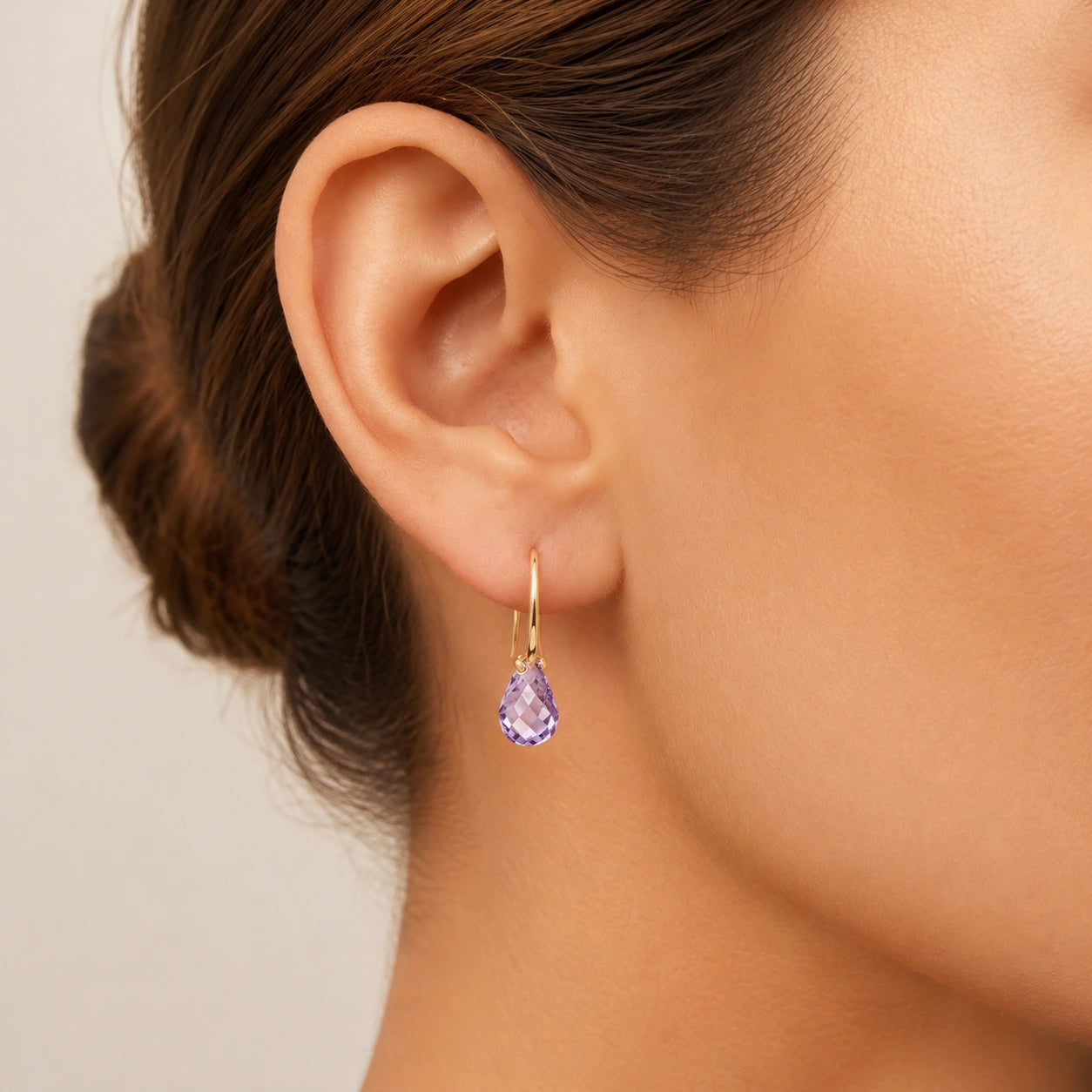 Yellow Gold Amethyst & Diamond — Mariabernarda