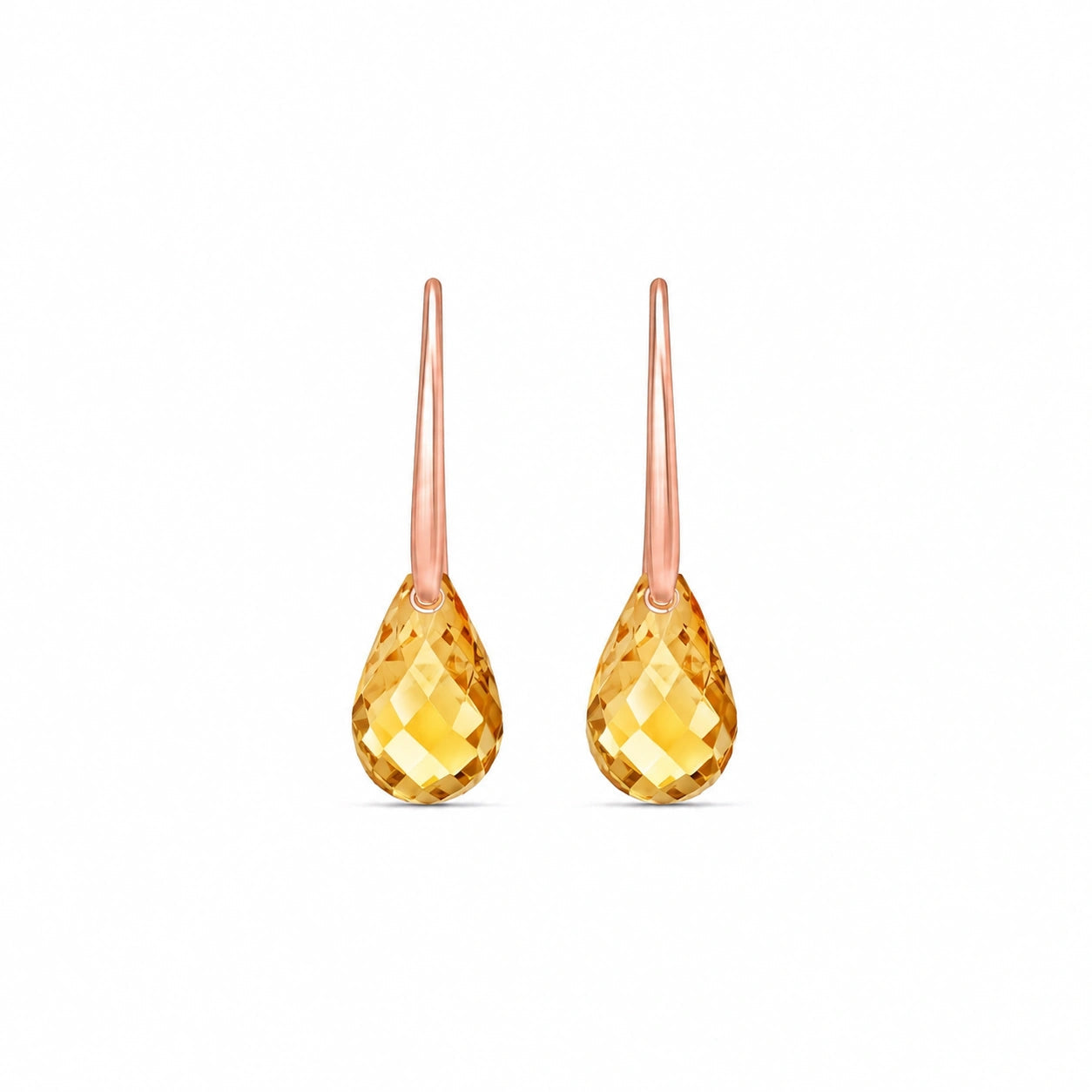 Rose Gold Citrine & Diamond — Mariabernarda